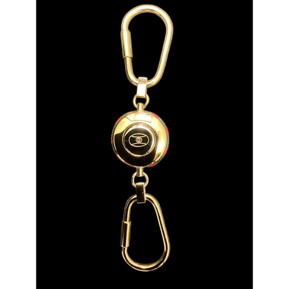 Vintage Gucci Portachiavi - Keychain Gold Color Original Box Made In Italy - Picture 1 of 5